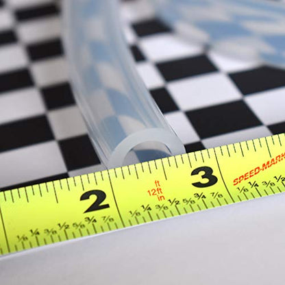 Ultra Clear Platinum Silicone Tubing - Food & Medical Grade - High Temp Hose (3 Feet, 1/2" ID x 3/4" OD) - size: 1/2" ID x 3/4" OD