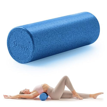 Sunny Health & Fitness 24" Blue High-Density Yoga Foam Roller - color: Blue, size: 24-Inch