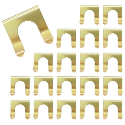20 PCS Brake Line Clips, Metal Brake Line Bracket, U-shaped, Metal Universal Car Fuel Cable Clip, Replacement Hose Retaining Clamp for Car, Truck, Vehicle, Motorcycle
