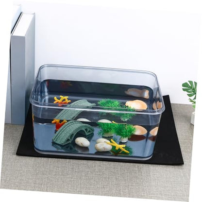 VILLCASE Aquarium Leveling Mat, Foam Tank Pad, Fish Tank Pad, Nonslip Bottom Mat, Black, 16 X 12 Inches
