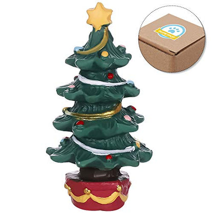 POPETPOP Christmas Aquarium Decoration Creative Resin Oranment Christmas Tree Fish Tank Decoration Fish Tank Tree Aquarium Accessories for Betta