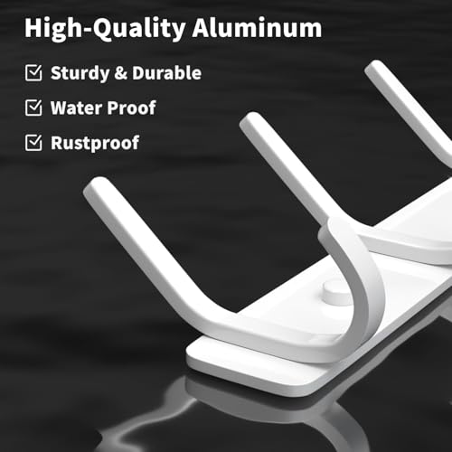 Coat Rack Wall Mount Hooks - 15 Inch White Metal 6-Hook Rack(1 Pack) - color: White, size: 1 Pack
