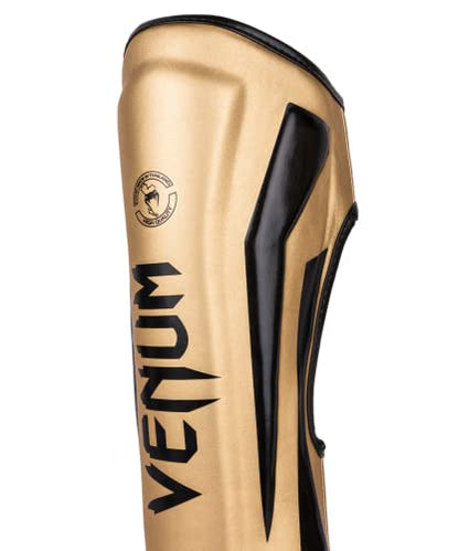 Venum Elite Standup Shin Guards - color: Gold/Black, size: Medium