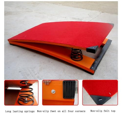 Children's Gymnastics Springboard, Vault Training Elastic Board, Children's Beginner Springboard, Steel Spring and Jumping Mat, Arc Jumping Bridge/Vault Equipment