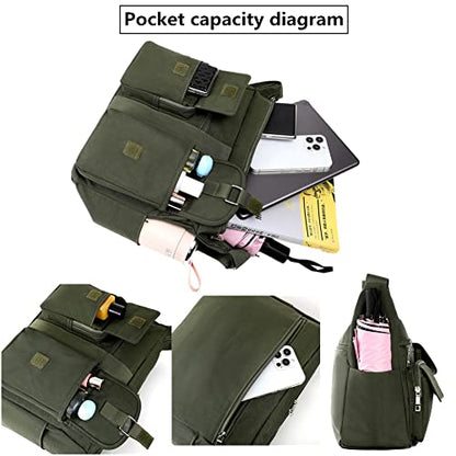 Cross Body Bag Women's Shoulder Bags Multi Pocket Casual Handbag Travel Messenger Bags