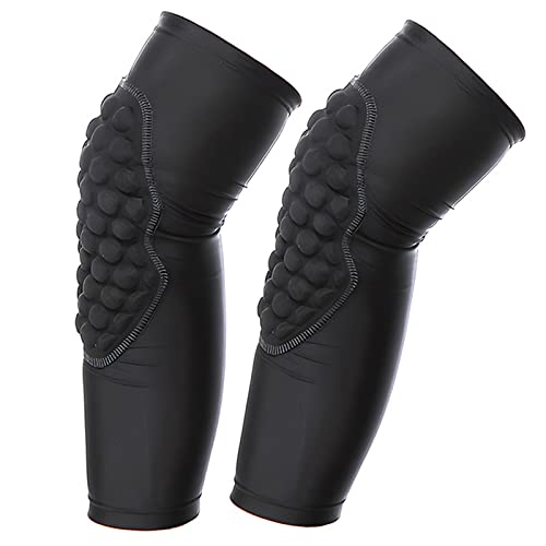 Topeter Protective Knee Pads for Volleyball Kids Kneepad Youth Compression Knee Sleeves 1 Pair (Black YL) - color: Black, size: YL