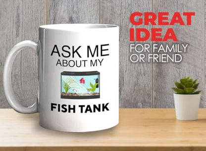 Bubble Hugs Fish Tank Lover Coffee Mug 11oz White - Fish Tank Lovers - Aquarist & Fishkeeping Gift
