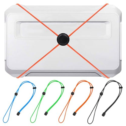 4 Pcs Thickened Fishing Graph Cover Straps, Adjustable Fish Finder Bungee for Securing Graph Cover for Travel