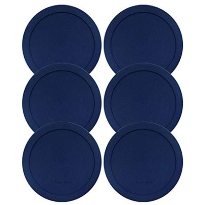 Wood Grip - Lids for Pyrex and Anchor Round Glass Containers - Lids For Pyrex Glass Containers - Replacement Lids (Blue, 4 Cups, 6 Pack)