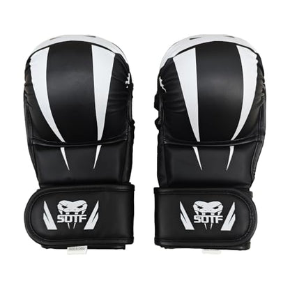 YWChenzy Fighting MMA Sparring Gloves Open Palm Martial Arts Boxing Punching Bag Training Gloves - color: sst12