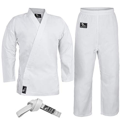 Karate Uniform for Kids & Adults Lightweight Student Karate Gi Martial Arts Uniform with Belt - size: 3 (5'3'' / 130lbs)