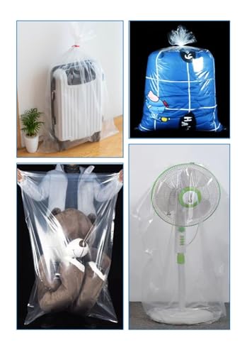Extra Large Storage Bags 59x71 Inches Huge Plastic Bags for Furniture, Big Luggage, Industry Equipments, Business and Agriculture Use (5 pcs)