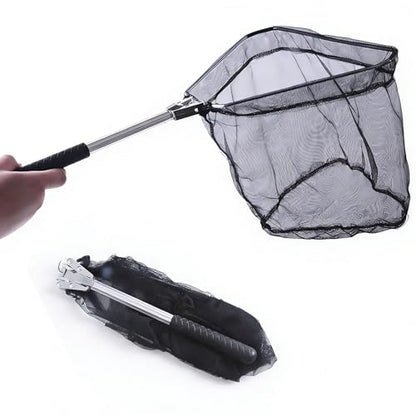 Fishing Net with Handle Fish Net,Extendable Fishing Gear Aquarium Fish Net for Fish Tank