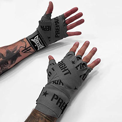 Geezers Prepare to Fight Hand Wraps - color: Grey, size: 5m