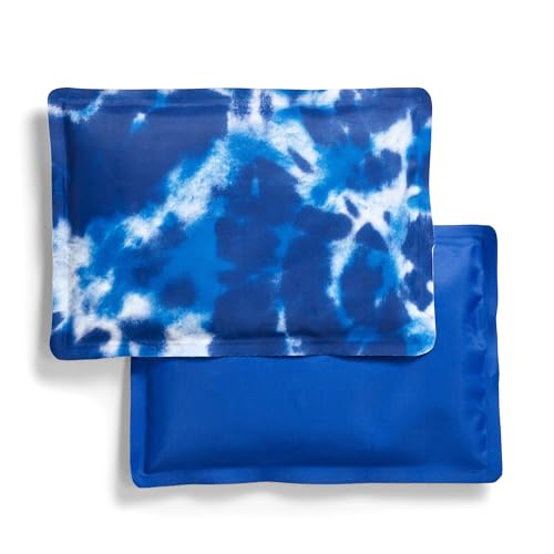 Fit & Fresh Cool Coolers Soft Ice Packs for Lunch Bags & Coolers, 2pk | Long-Lasting, Reusable Ice Packs, Flexible, BPA-Free, Freezer Packs for Lunch Boxes, Work, School, Breastmilk & Travel - color: Blue Tie Dye (2 Pack), size: Standard