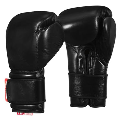 Title Boxing Ko-Vert Training Boxing Gloves - color: Black, size: 14 oz