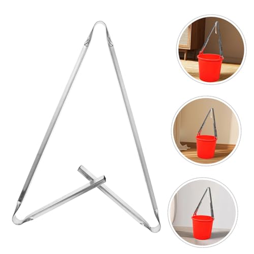 Totority Stainless Steel Bucket Rack Utility Bucket Organizer Racks Heat-Resistant Clip Holder
