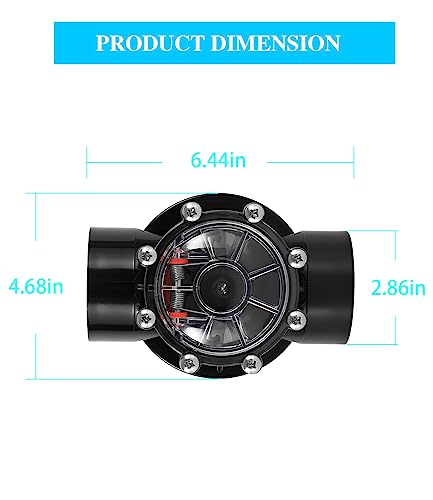 Replacement for Jandy 7305 Check Valve 180 Degree 2 Inch to 2.5 Inch Check Valve Compatible with Straight Through Flow Fit for Pools and Spas