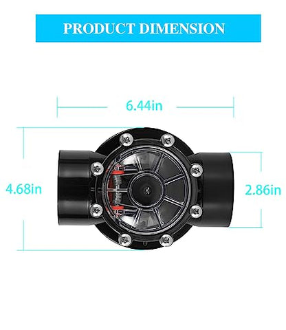 Replacement for Jandy 7305 Check Valve 180 Degree 2 Inch to 2.5 Inch Check Valve Compatible with Straight Through Flow Fit for Pools and Spas