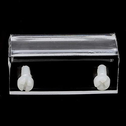4Pcs Glass Cover Acrylic Clip Holder Support Clamp, Acrylic Glass Cover Clamp for Aquarium Fish Tank High Transparency Durable Stable Holder Set