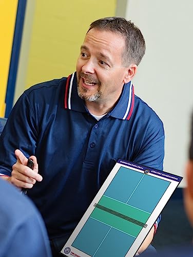 Premium Dry Erase Magnetic Badminton or Pickleball Coaching Coach Board Clipboard - Made in The USA - Double-Sided - Training Aids Equipment Gear - style: No Magnets