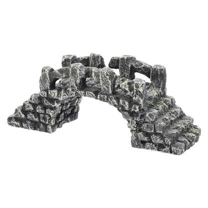 ERINGOGO Mini Resin Aquarium Bridge Model Fish Tank Decor Arch Landscape Ornament for Aquatic Terrariums and Turtle Basking Areas
