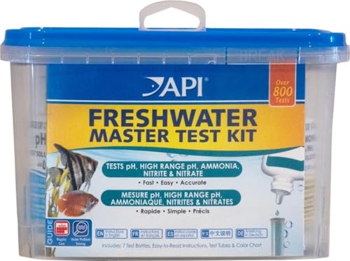 API FRESHWATER MASTER TEST KIT 800-Test Freshwater Aquarium Water Master Test Kit, White, Single, Multi-colored - style: Freshwater