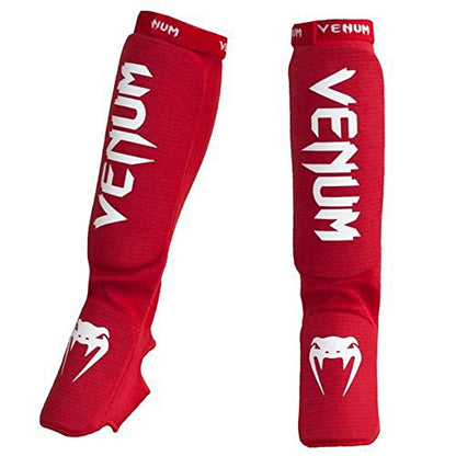 Venum Kontact Shin Guards - color: Red, size: One Size