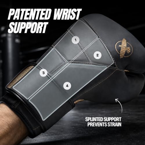 Hayabusa T3 LX Leather Boxing Gloves - color: Brown, size: 14oz