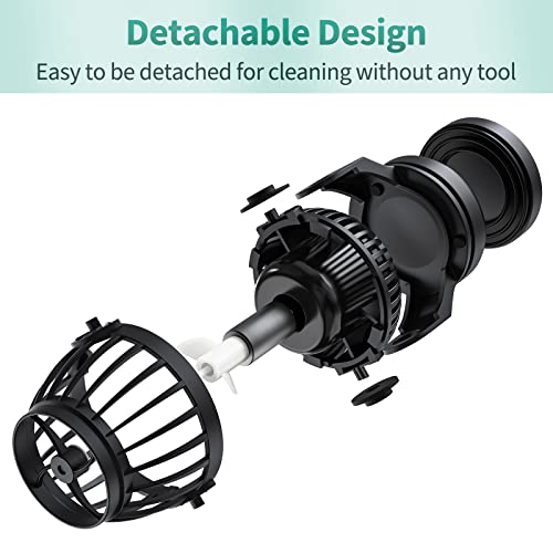 Uniclife 2100 GPH Aquarium Wave Maker for 60-120 Gallon Fish Tanks Adjustable Circulation Pump with Controller and Magnet Mount for Marine Freshwater Aquarium Circulation Pond - size: 60-120 Gallon