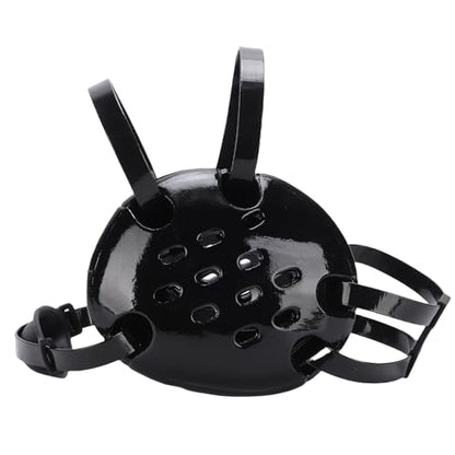 Wrestling Headgear, NBR Sponge Dipped Paint 11 Holes Adjustable Breathable Ear Guard with Soft Chin Pad, for Adult Men Women Black Jiu Jitsu MMA