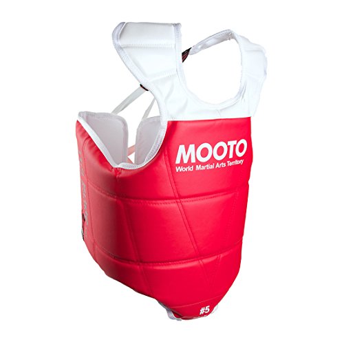 MOOTO Korea Taekwondo Chest Guard Set(Blue One + Red One) Approved Protector Gear MMA TKD (1_XS)