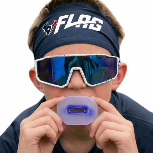 Oral Mart Flag Football Mouth Guard with 3D LipFit Design for Kids - Youth Football Mouthguard (No Boil) Cool Instant Fit Lip Guard Mouthpiece for Braces (Detachable Helmet Strap Included) - color: Invisible Guard