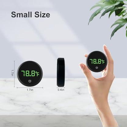Aquarium Digital Thermometer Cordless Replaceable Battery LED Display Temperature Measurement Error ±0.9℉(US Patent Number:D1038779S)
