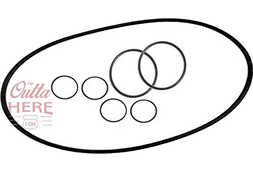 I'M OUTTA HERE I-OH Black Rubber O-ring kit for Aquarium Filter - FX5/FX6 Compatible with Fluval A-20207, A-20210, A-20212 - 3 Count