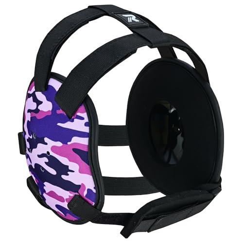 ROAR-INT Kid's Ear Guard BJJ Grappling Head Guard Adjustable Wrestling Headgear For Boys and Girls Earguard MMA Jiu Jitsu - color: Pink-camo