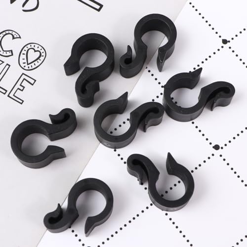 50pcs Irrigation Tubing Clips Wire Cable Clamps Adjustable Stand S Hook Cord Holder Fuel Line Clamps Wire Cord Clips Adjustable Hose Clamp Hose Clips Water Buckle Fruit Tree