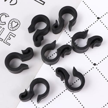 50pcs Irrigation Tubing Clips Wire Cable Clamps Adjustable Stand S Hook Cord Holder Fuel Line Clamps Wire Cord Clips Adjustable Hose Clamp Hose Clips Water Buckle Fruit Tree