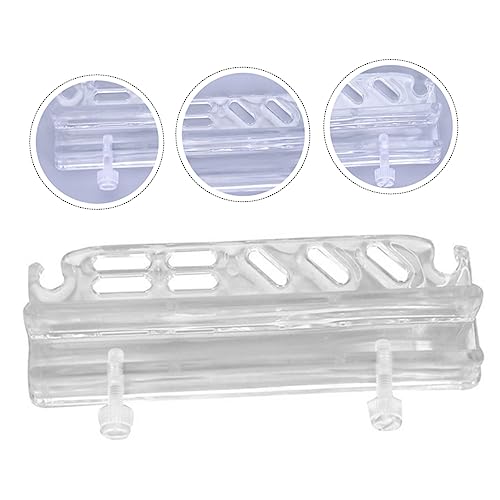 Totority Acrylic Aquarium Tool Holder Lightweight Wall-Mounted Storage Rack for Fish Tank Cleaning Tools and Plant Maintenance Compact Organizer Easy Installation and Removable Design