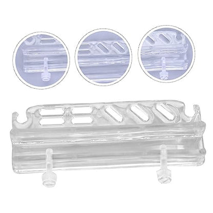 Totority Acrylic Aquarium Tool Holder Lightweight Wall-Mounted Storage Rack for Fish Tank Cleaning Tools and Plant Maintenance Compact Organizer Easy Installation and Removable Design