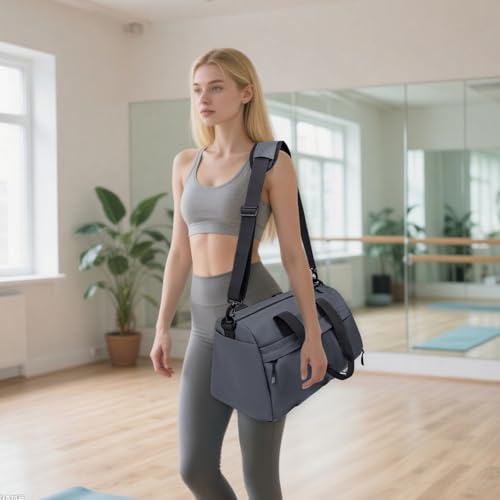 Small Gym Bag for Men Women - 17" Waterproof Duffel Bag