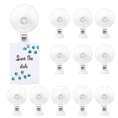 12-Pack Seaweed Clips – Plant Suction Cups with Clips, Perfect for Supermarkets and Malls Compatible with Oxygen Tubing,Water Tubing, Heaters,and More–4.4 * 6.6cm PVC Material