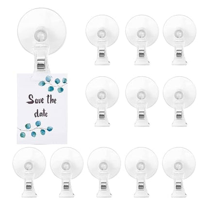 12-Pack Seaweed Clips – Plant Suction Cups with Clips, Perfect for Supermarkets and Malls Compatible with Oxygen Tubing,Water Tubing, Heaters,and More–4.4 * 6.6cm PVC Material