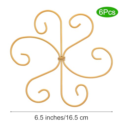 COMNICO Plant Stem Support, 6 Pcs Monstera Durable Metal Plant Holder Stakes Reusable Stem Stabilizer Turtle Shell Bamboo Clamp Set for Outdoor Indoor Plants