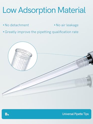 Pipette Tips 10mL 100pcs,1ml Universal Pipetting Tips, DNase/RNase Free and Pyrogen Free, Low Retention, Laboratory Liquid Handling, Autoclavable, Polypropylene (PP)