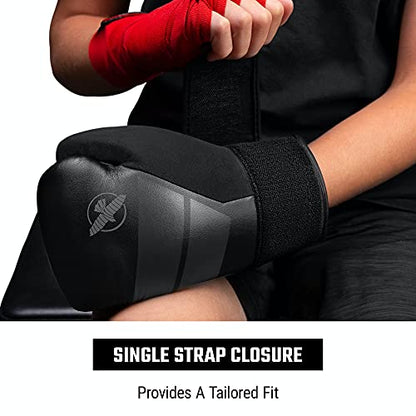 Hayabusa S4 Kids Boxing Gloves for Boys and Girls - color: Black, size: 6oz
