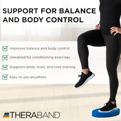 THERABAND Stability Trainer Pad - color: Blue - Soft- Intermediate, size: Set of 2