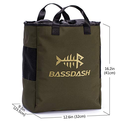 BASSDASH Fishing Hunting Wader Bag Vented Mesh Shoe Boot Bag