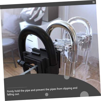 SUPVOX 2Pcs Fish Tank Clips Multi Functional Aquarium Pipe Holders for Tubing Wires Space Saving Design Secure Fixing Clamps for Fish Tanks