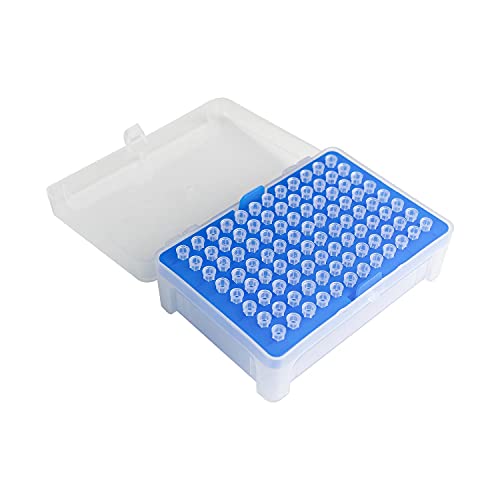 10ul Pipette Tips - Universal Pipette Tips - Racked,RNase/DNase Free & Pyrogen Safe, Clear, 96 Tips/Rack Pk x 10 Racks（960 Tips） - size: 10µL